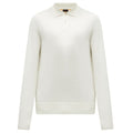Boss Asac Longsleeve Polo Off White