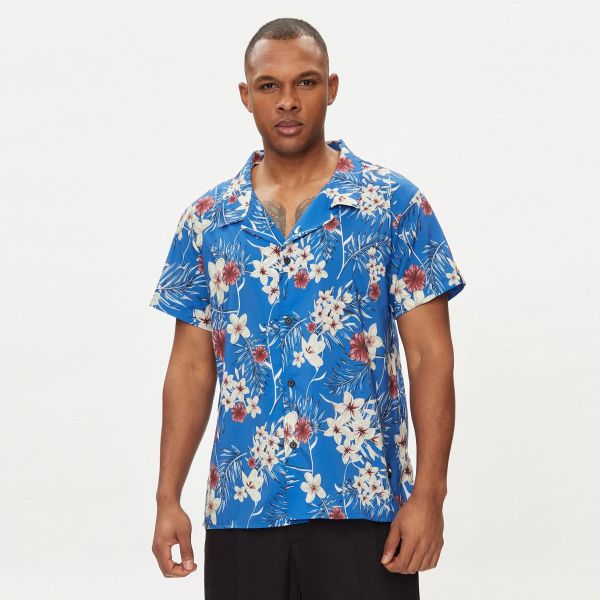 Boss Beach Overhemd Blauw