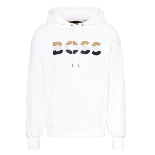 Boss Classic Logo Hoodie Wit