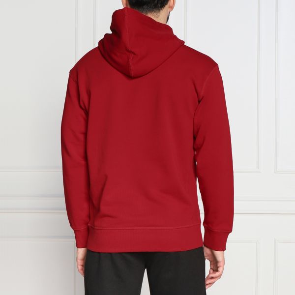 Boss Colour Logo Hoodie Rood