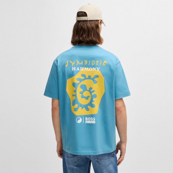 Boss Coral T-shirt Blauw