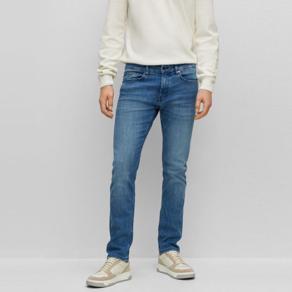 Boss Delaware Slim Jeans Blauw