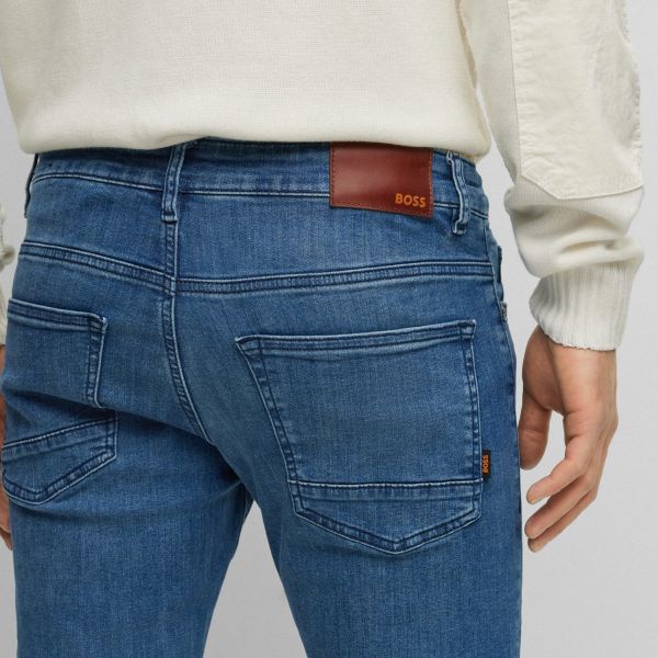 Boss Delaware Slim Jeans Blauw