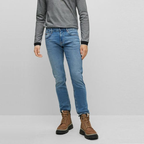 Boss Delaware Slim Jeans Blauw