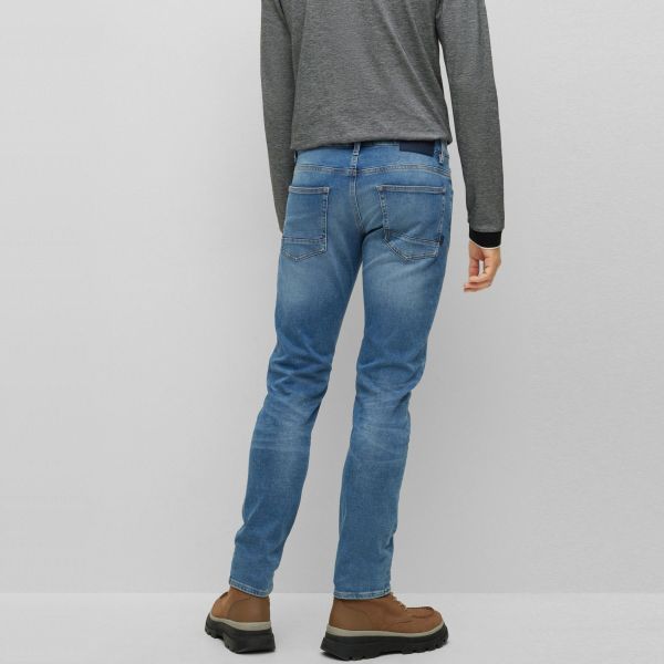 Boss Delaware Slim Jeans Blauw