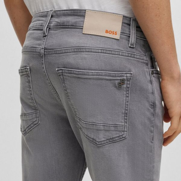 Boss Delaware Slim Jeans Grijs