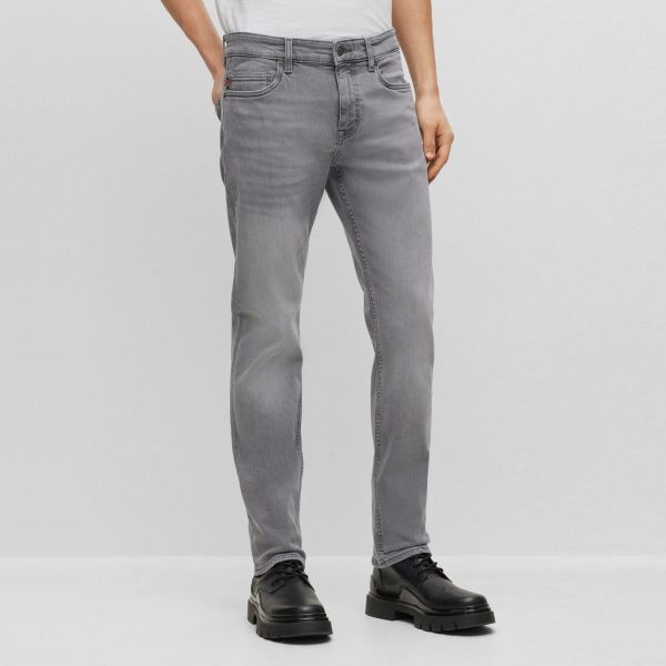 Boss Delaware Slim Jeans Grijs