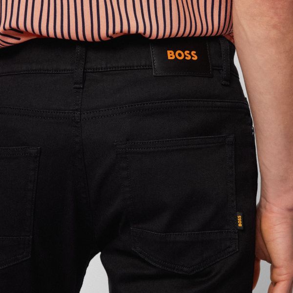Boss Delaware Slim Jeans Zwart