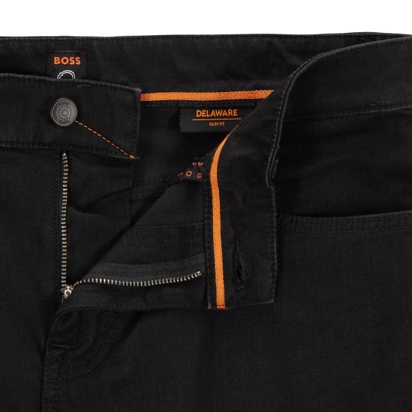 Boss Delaware Slim Jeans Zwart