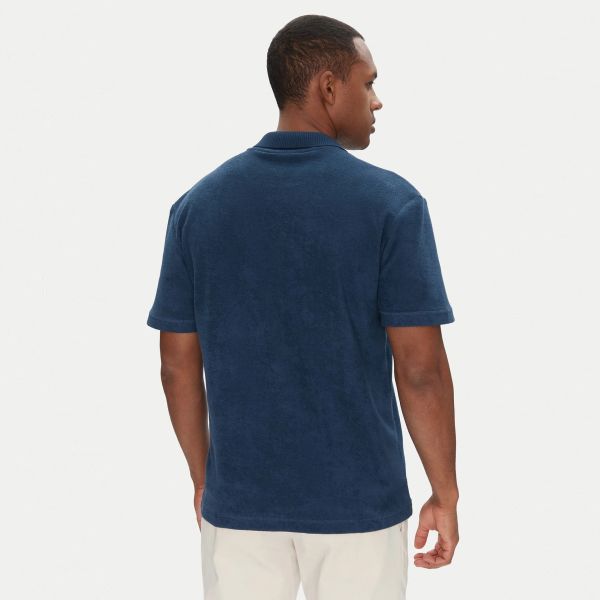 Boss Doubletowel Polo Blauw