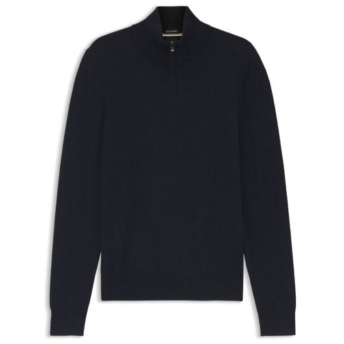 Boss Hemarlo Zip Sweater Navy