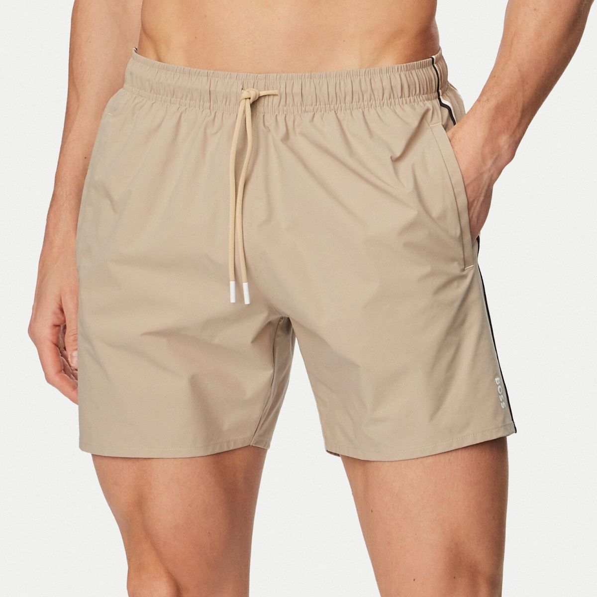 Boss Iconic Zwembroek Beige