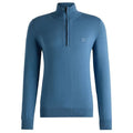 Boss Kanobix Zip Mock Sweater Blauw