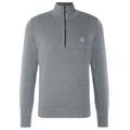 Boss Kanobix Zip Mock Sweater Grijs