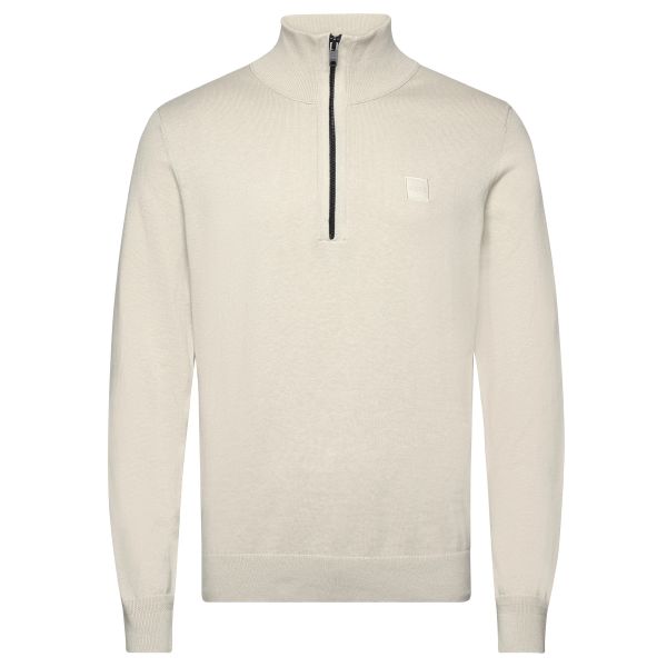 Boss Kanobix Zip Mock Sweater Beige
