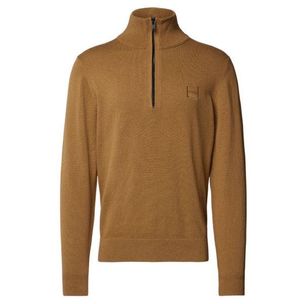 Boss Kanobix Zip Mock Sweater Bruin