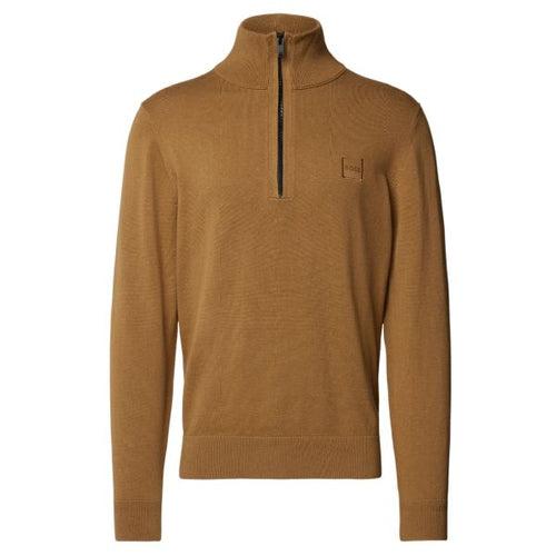 Boss Kanobix Zip Mock Sweater Bruin