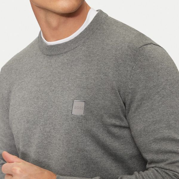 Boss Kanovano Sweater Licht Grijs