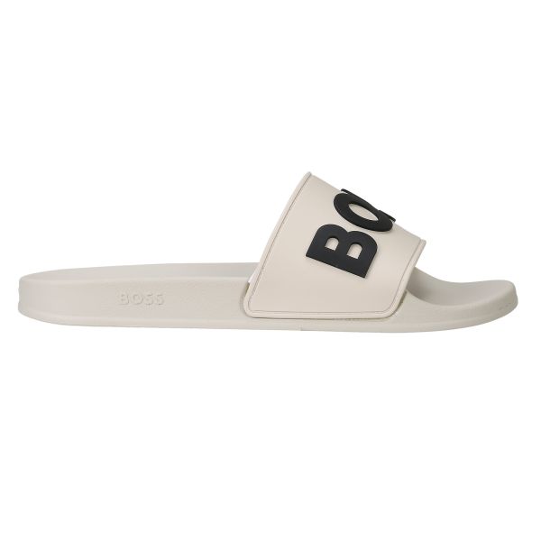Boss Kirk Slippers Off White