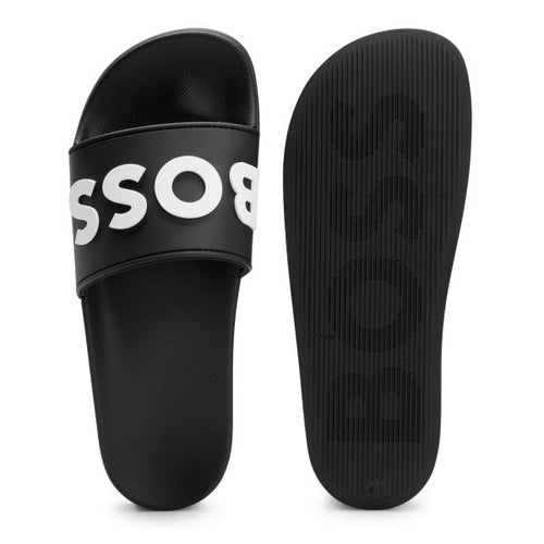 Boss Kirk Slippers Zwart