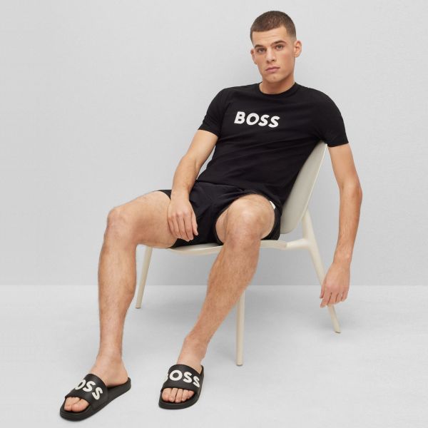 Boss Kirk Slippers Zwart