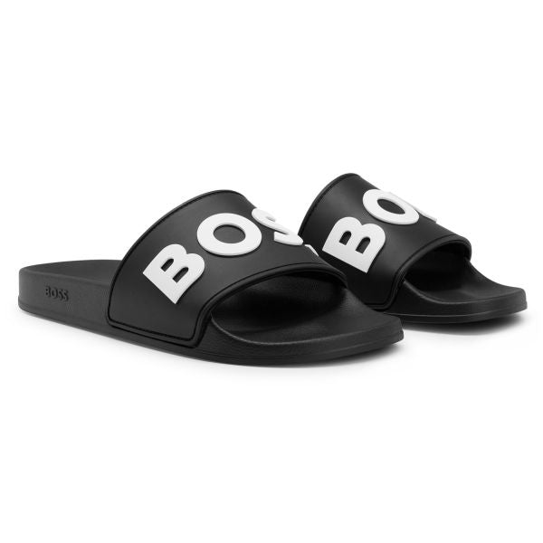 Boss Kirk Slippers Zwart