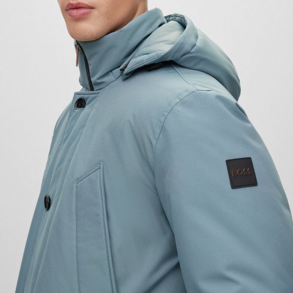 Boss Osiass Parka Licht Blauw