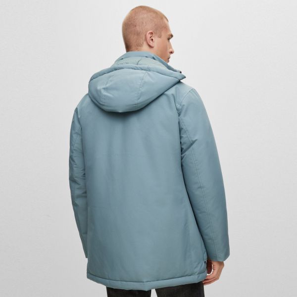 Boss Osiass Parka Licht Blauw