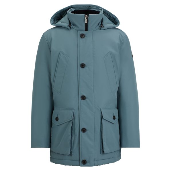 Boss Osiass Parka Licht Blauw