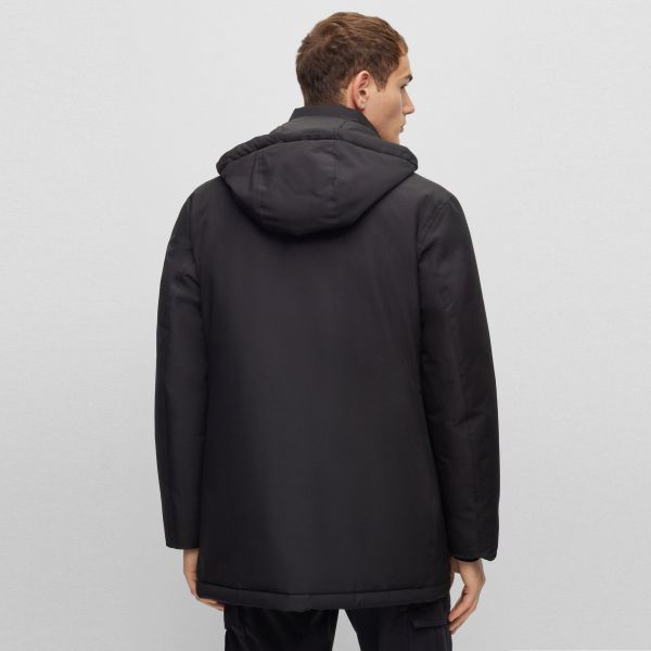 Boss Osiass Parka Zwart