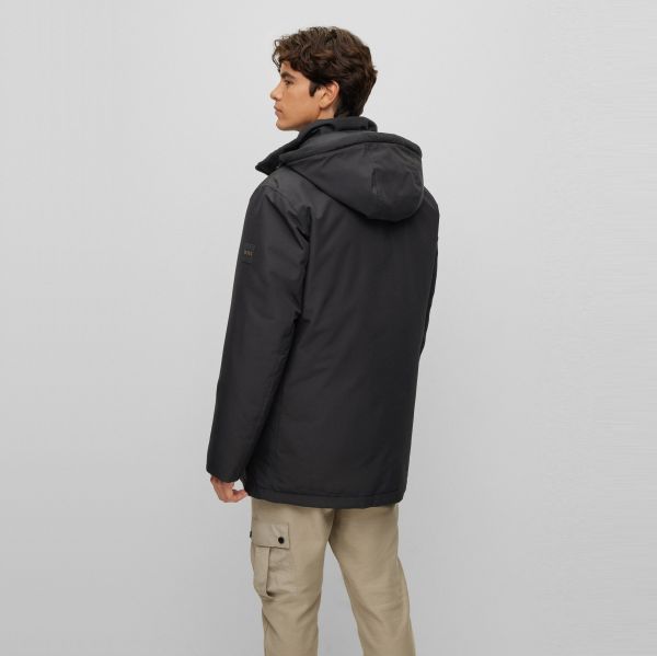 Boss Osiass Parka Zwart