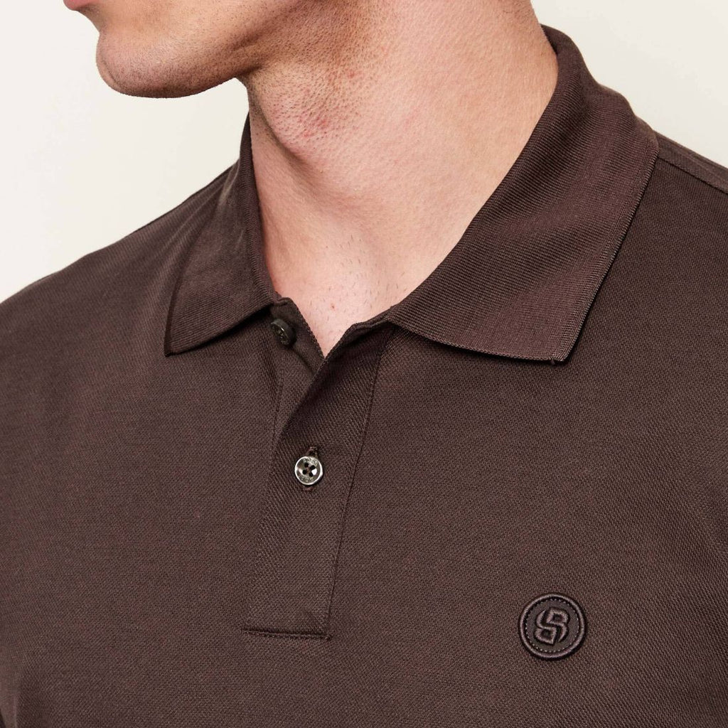 Boss Parris Polo Bruin