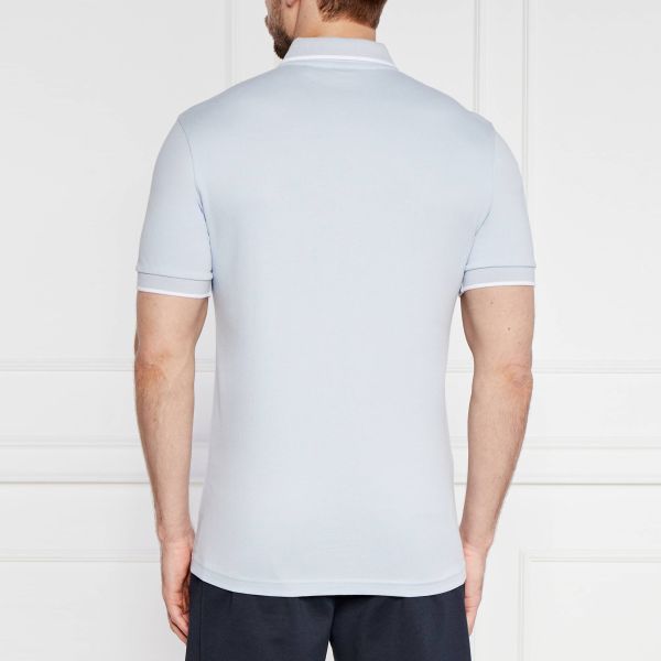 Boss Passertip Polo Licht Blauw