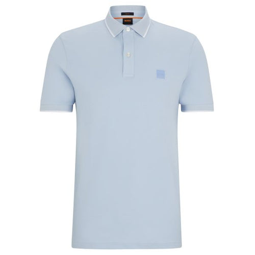 Boss Passertip Polo Licht Blauw