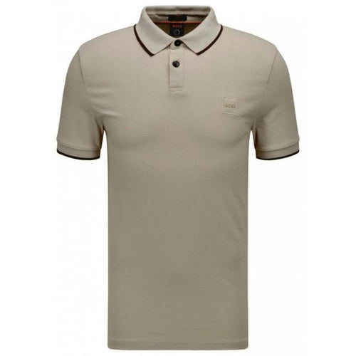 boss passertip polo grijs
