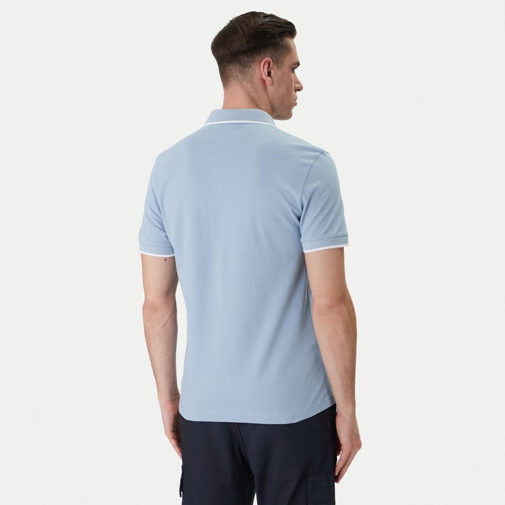 Boss Passertip Polo Licht Blauw