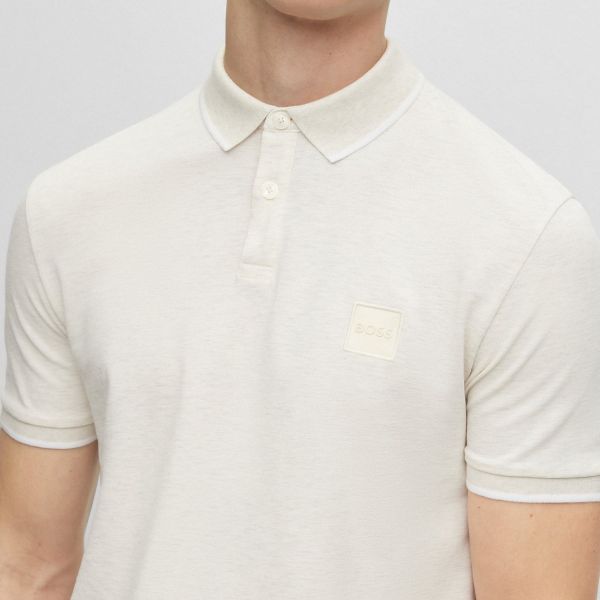 Boss Passertip Polo Off White