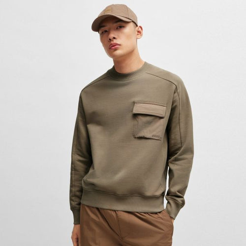 Boss Pocket Cargo Sweater Bruin