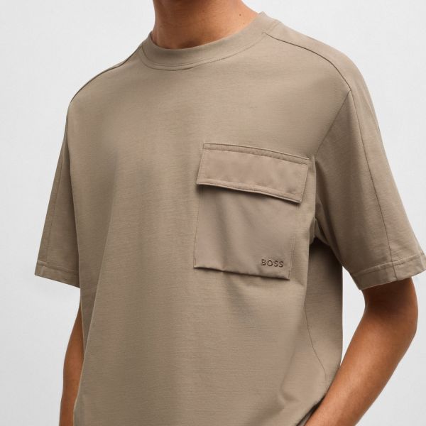Boss Pocket Cargo T-shirt Bruin