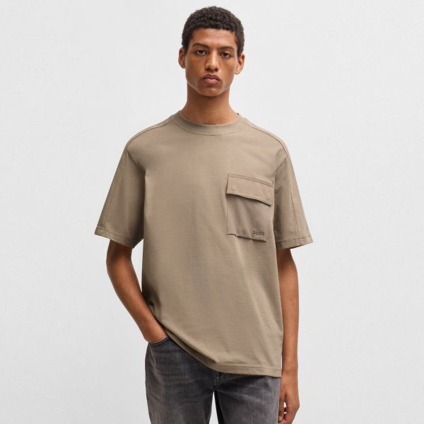 Boss Pocket Cargo T-shirt Bruin