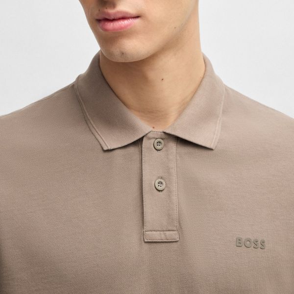 Boss Prime Polo Licht Bruin