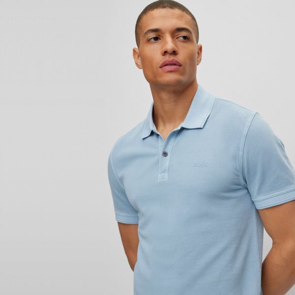 Boss Prime Polo Licht Blauw