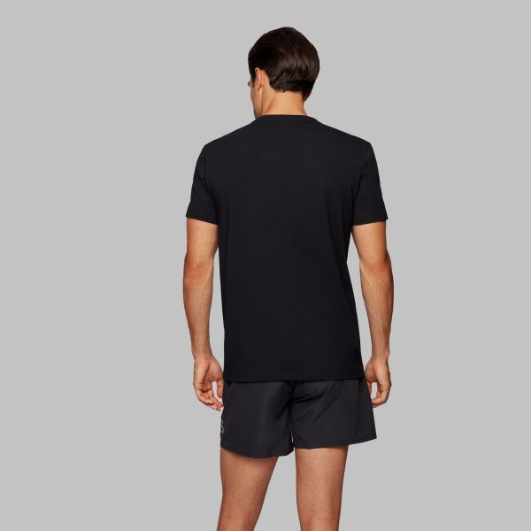 Boss Printed Logo T-shirt Zwart