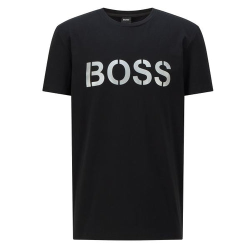 Boss Printed Logo T-shirt Zwart
