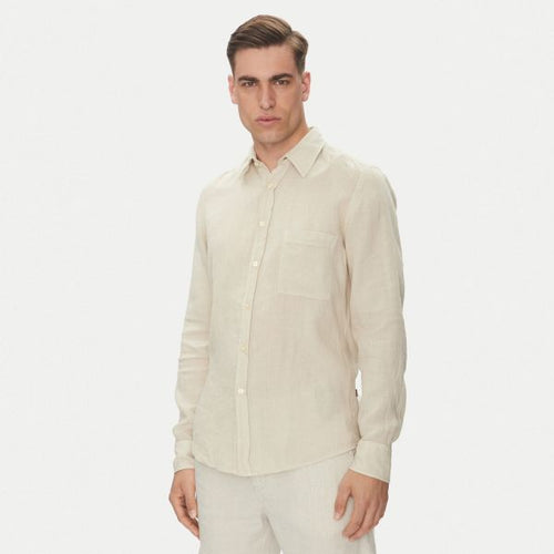 Boss Relegant Overhemd Beige