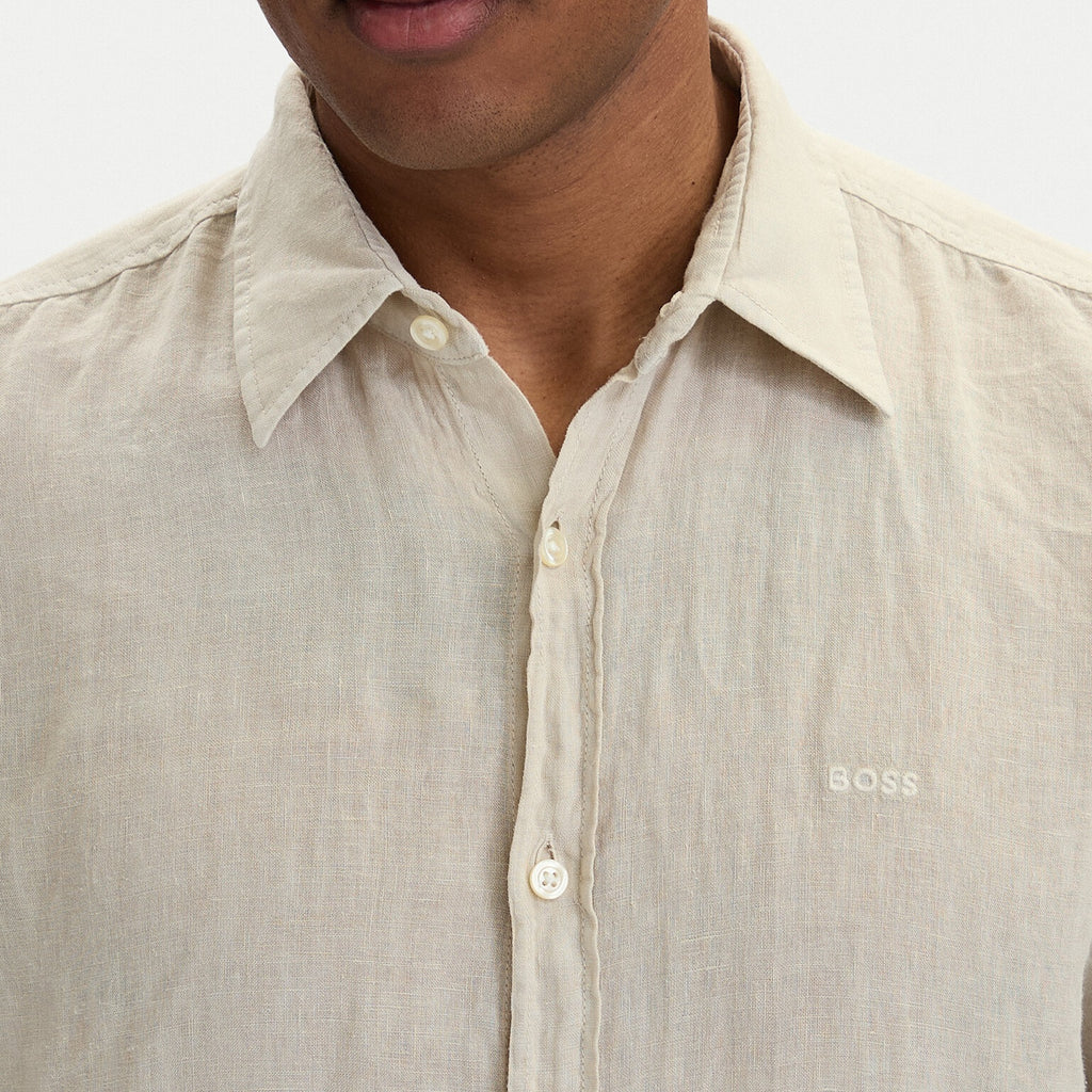 Boss Relegant Overhemd Beige