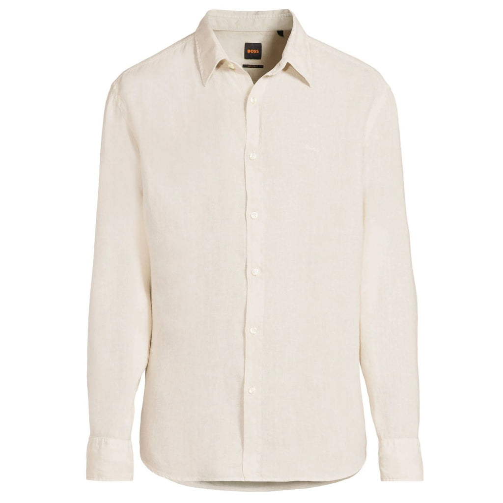 Boss Relegant Overhemd Beige