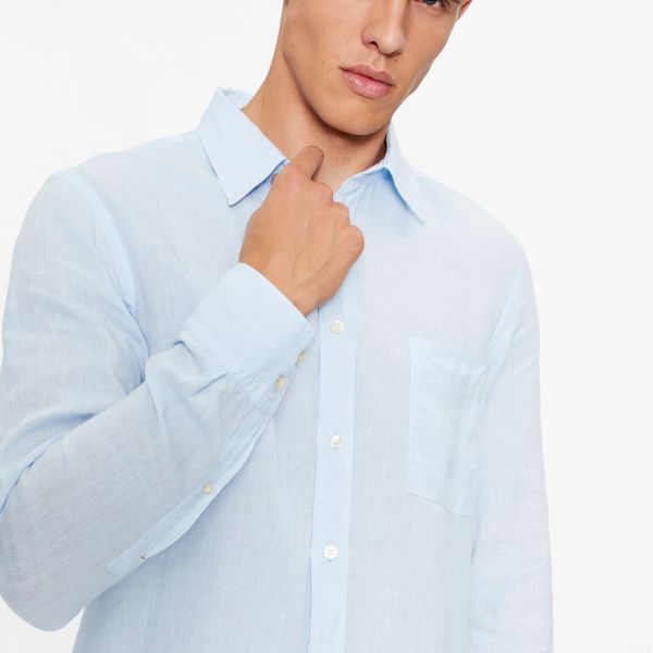 Boss Relegant Overhemd Licht Blauw