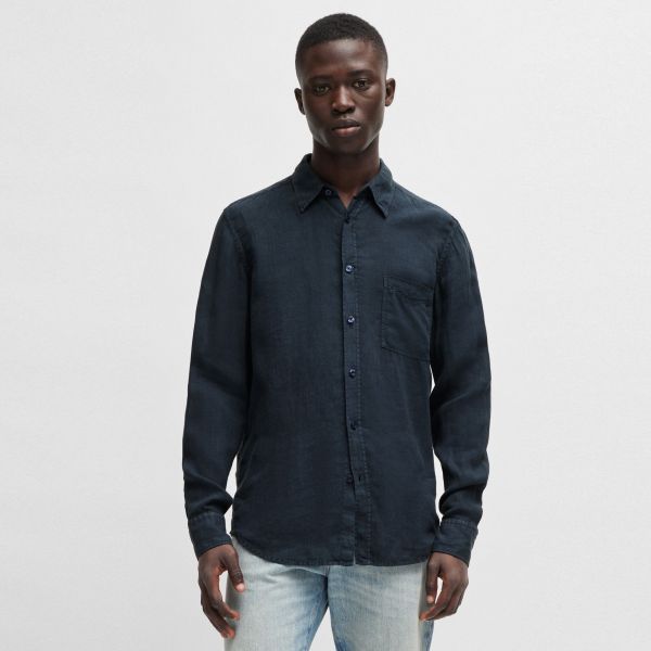 Boss Relegant Overhemd Navy