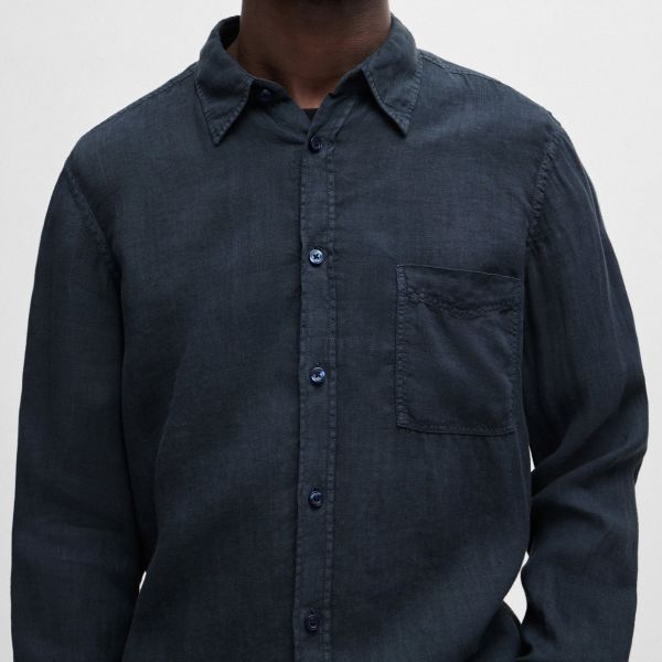 Boss Relegant Overhemd Navy